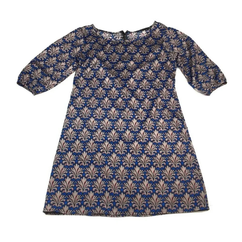 DR35 Anna Grace 3/4 Sleeve Shirt Dress Small